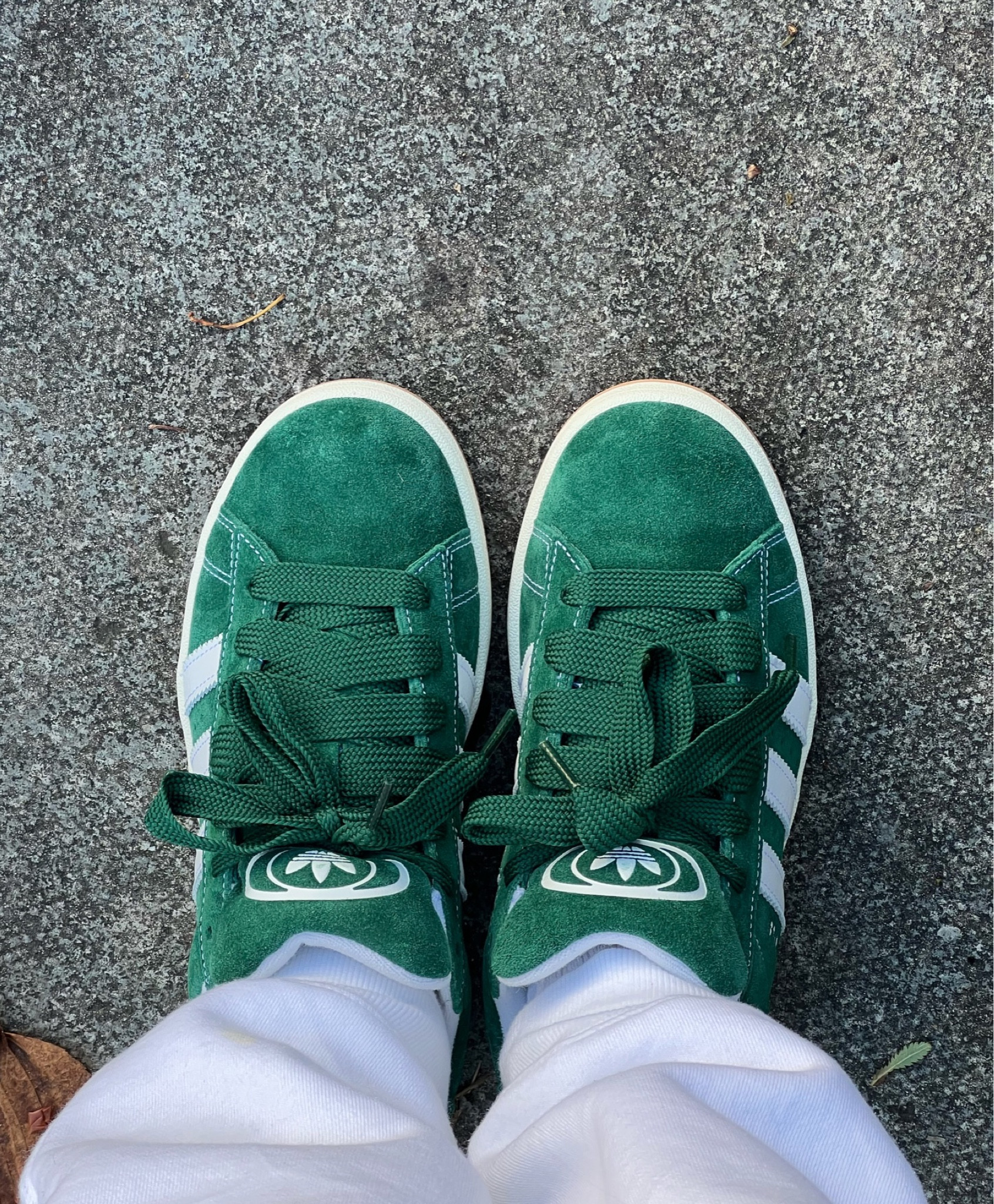 Adidas Campus trainers, green Adidas