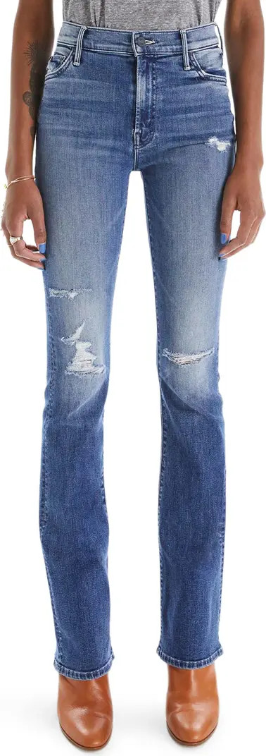 The Insider Distressed High Waist Flare Jeans | Nordstrom