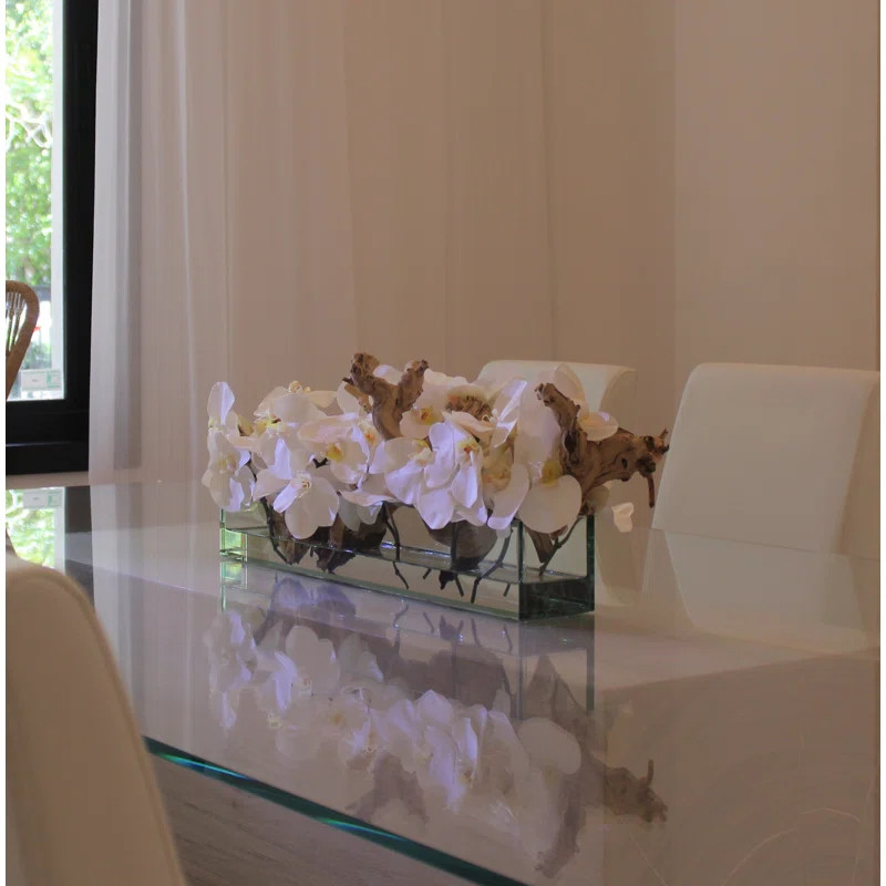 Silk Orchid Arrangement in Planter | Wayfair North America