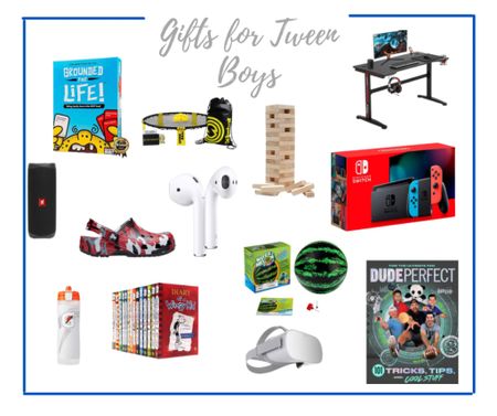 Tweens are at that tricky age where they are no longer little kids wanting toys, but they are not quite grown up yet. Here are some ideas for those in between years.
Gift Guide | Tween | Teen | Boy | Boy Gifts | Teen Gifts | Black Friday | Gifts | Stocking Stuffers | Gift Ideas 

#LTKunder50 #LTKunder100 #LTKHoliday