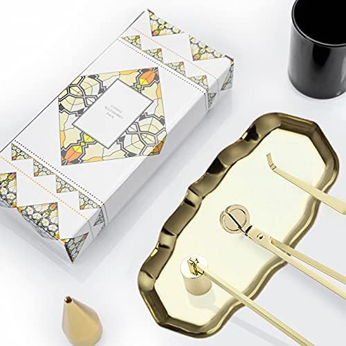 4 in 1 Candle Accessory Set Candle Snuffer Wick Trimmer, Wick Dipper and Storage Tray Plate Candle C | Amazon (US)