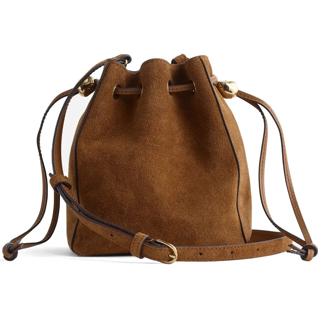 Madewell Suede Bucket Crossbody Bag in Dried Acorn at Nordstrom Rack | Nordstrom Rack