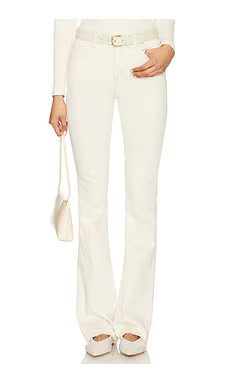 L'AGENCE Ruth High Rise Straight Jeans in Macadamia from Revolve.com | Revolve Clothing (Global)