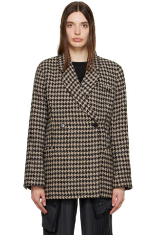 Black & Taupe Kaia Blazer | SSENSE