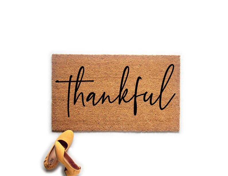 Thankful Fall Doormat Fall Home Decor Welcome Mat - Etsy | Etsy (US)