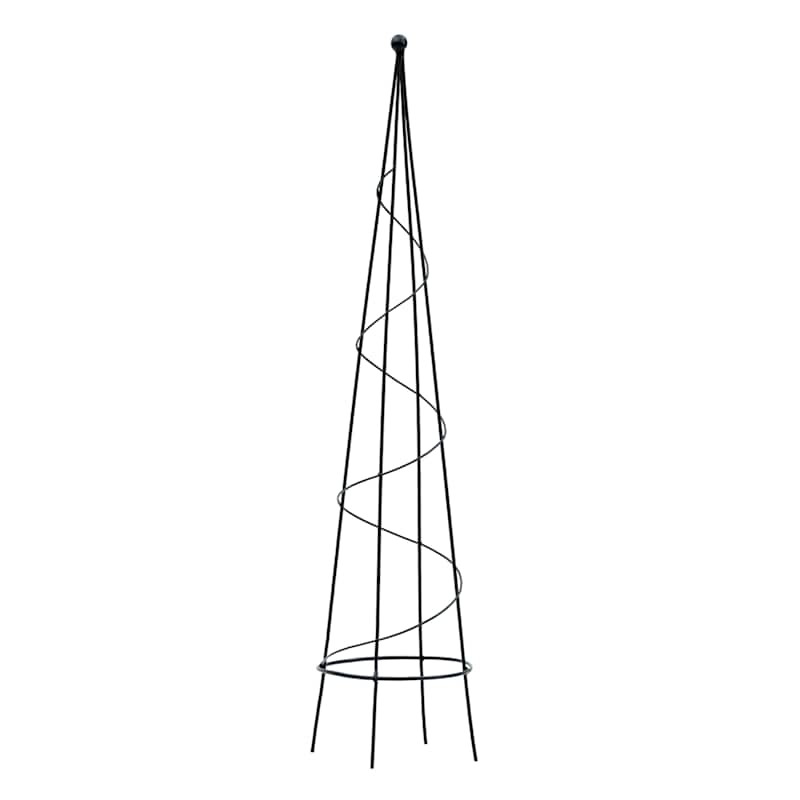 Black Metal Obelisk, 34" | At Home
