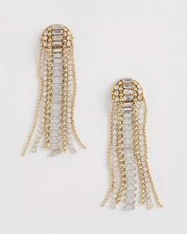 No Droop™ Cascading Crystal Earrings | Chico's