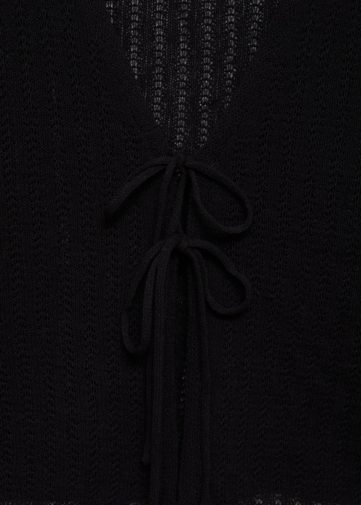 Knitted cardigan ties | MANGO (US)