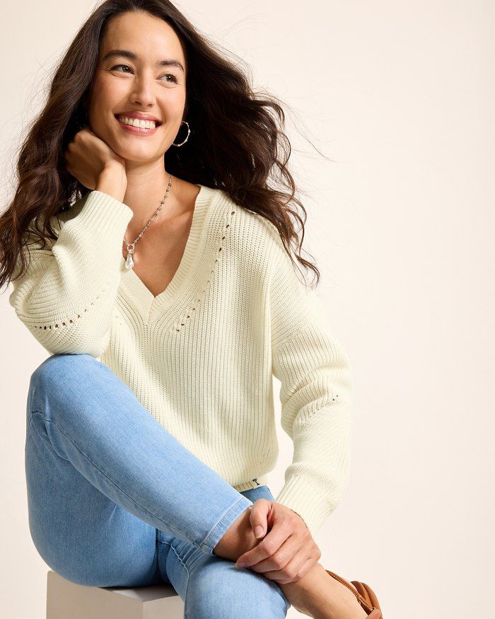 Salt Wash V-Neck Sweater | Tommy Bahama