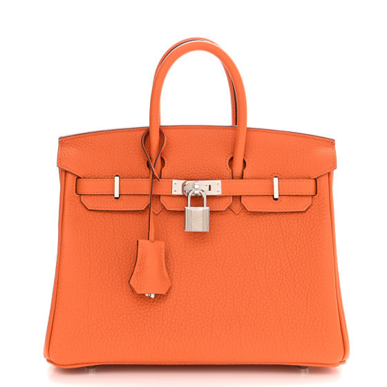Togo Birkin 25 Orange | FASHIONPHILE (US)