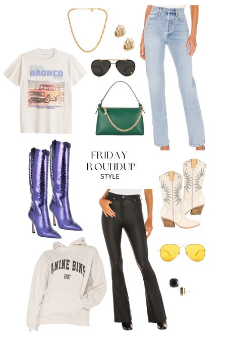 This weeks Friday roundup is a mix between my favorite clothes, bags, and sunnies! 

round up l casual clothes l boots 