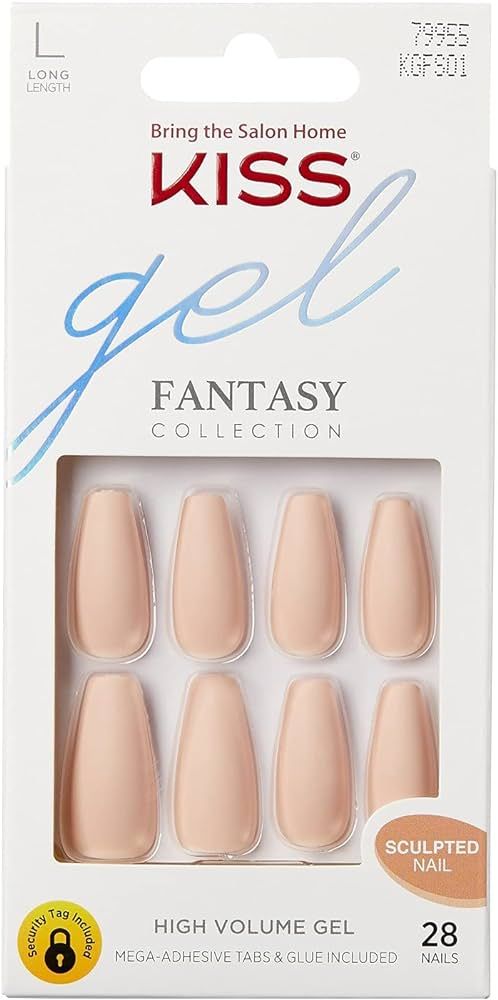 Kiss Gel Fantasy Collection 28 Count Beige Long Length (Pack of 2) | Amazon (US)