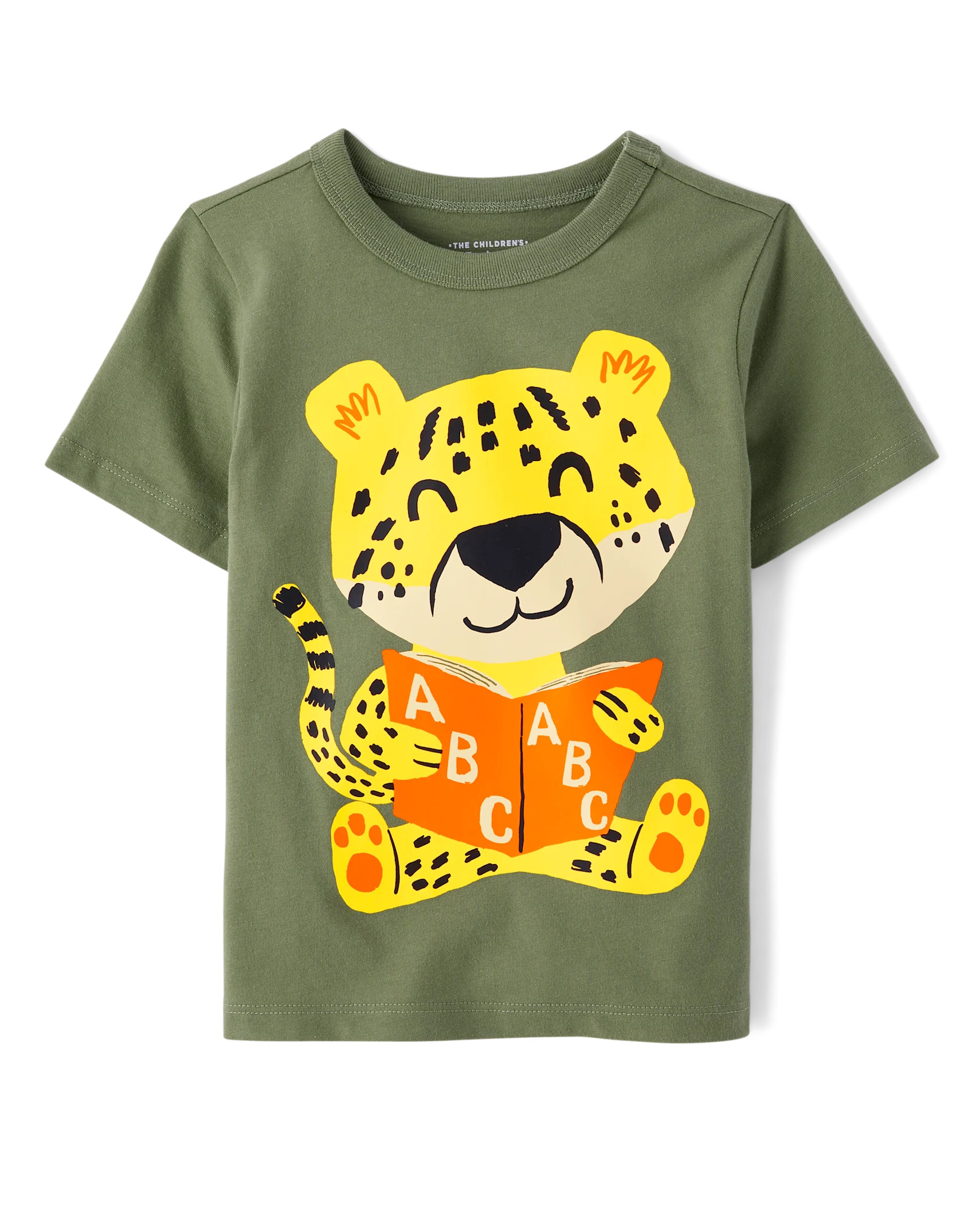 Baby And Toddler Boys Tiger Book Graphic Tee - canopy | The Children's Place