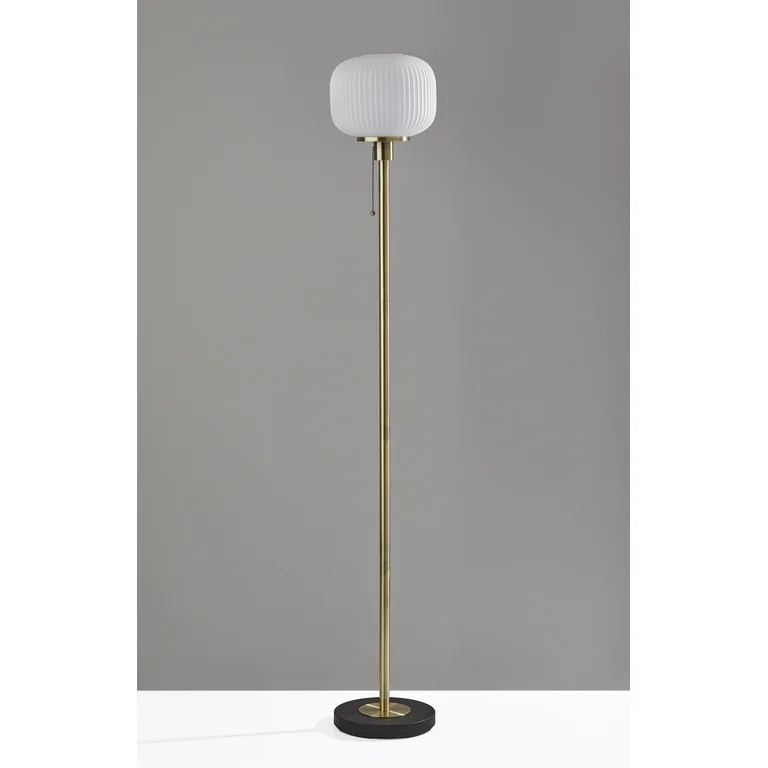 Adesso Hazel Floor Lamp, Antique Brass - Walmart.com | Walmart (US)