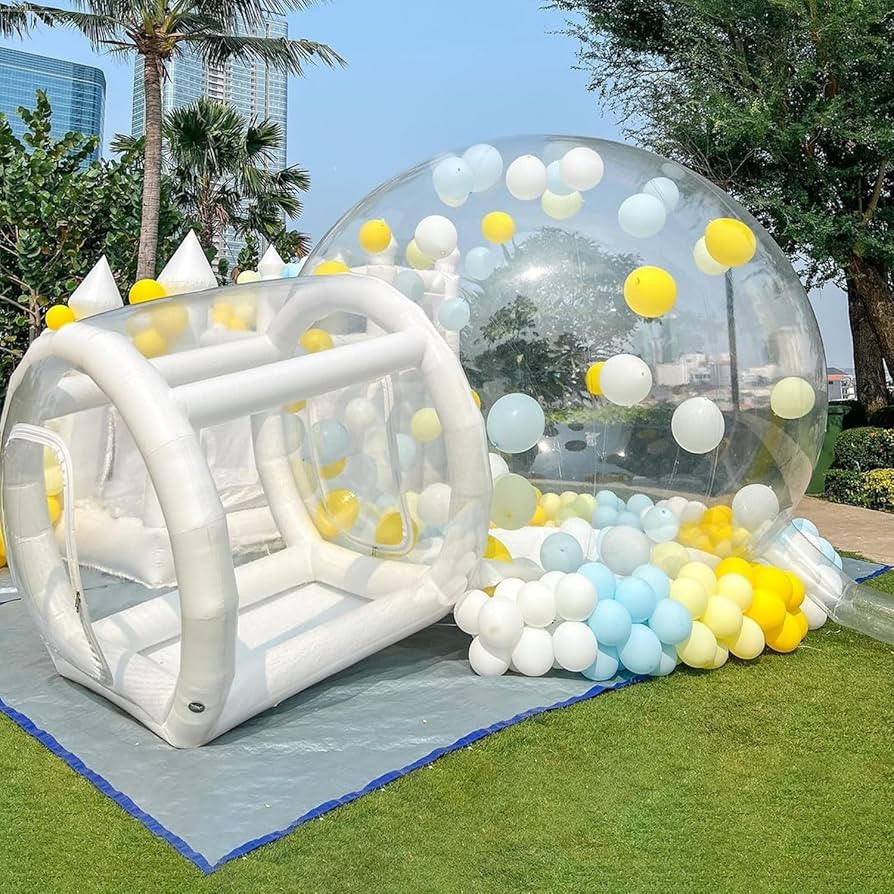 Inflatable Bubble House for Kids, 10Ft Clear Inflatable Bubble Dome Tent with Blower & Pump for C... | Amazon (US)
