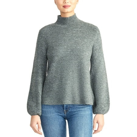 RACHEL Rachel Roy Ribbed Turtleneck Sweater Grey | Walmart (US)