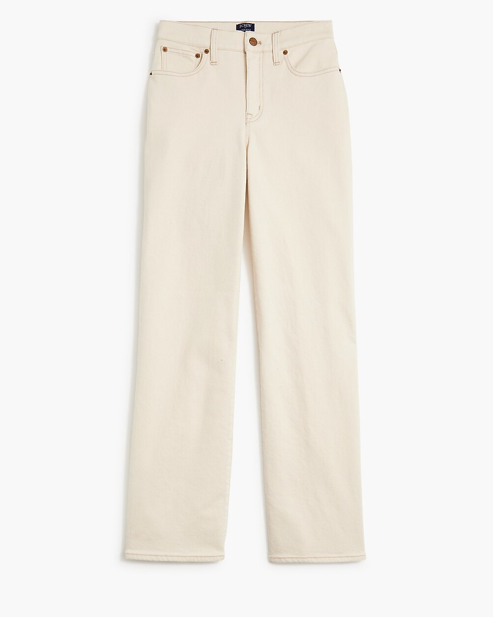 Slim wide-leg ecru jean in all-day stretch | J.Crew Factory