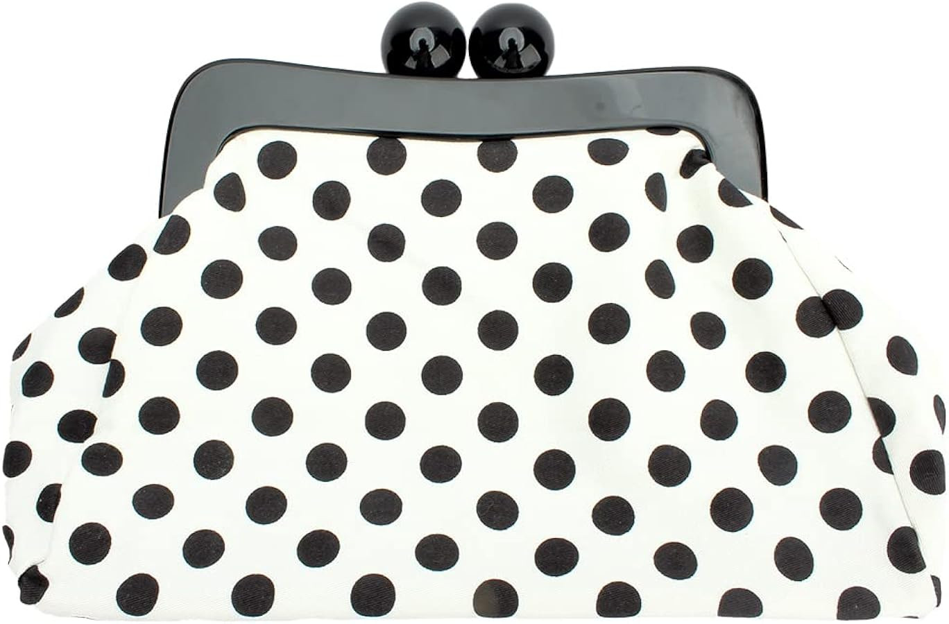 Polka Dot Evening Bag Clutch Purse for Women Wedding Party Handbag Cocktail Bag | Amazon (US)