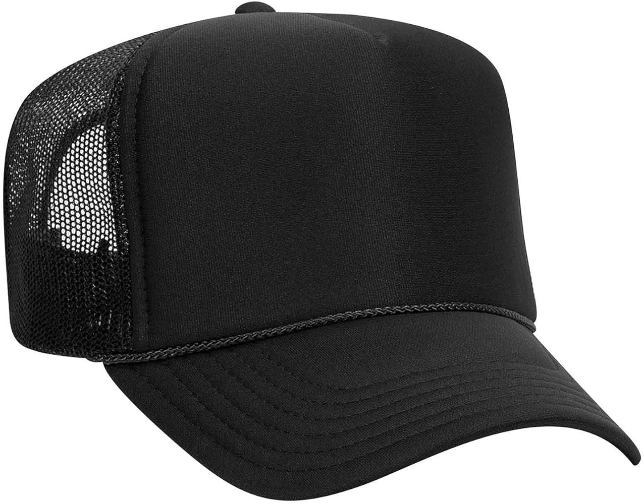 OTTO Wholesale 12 x Polyester Foam Front 5 Panel High Crown Mesh Back Trucker Hat - (12 Pcs) | Amazon (US)