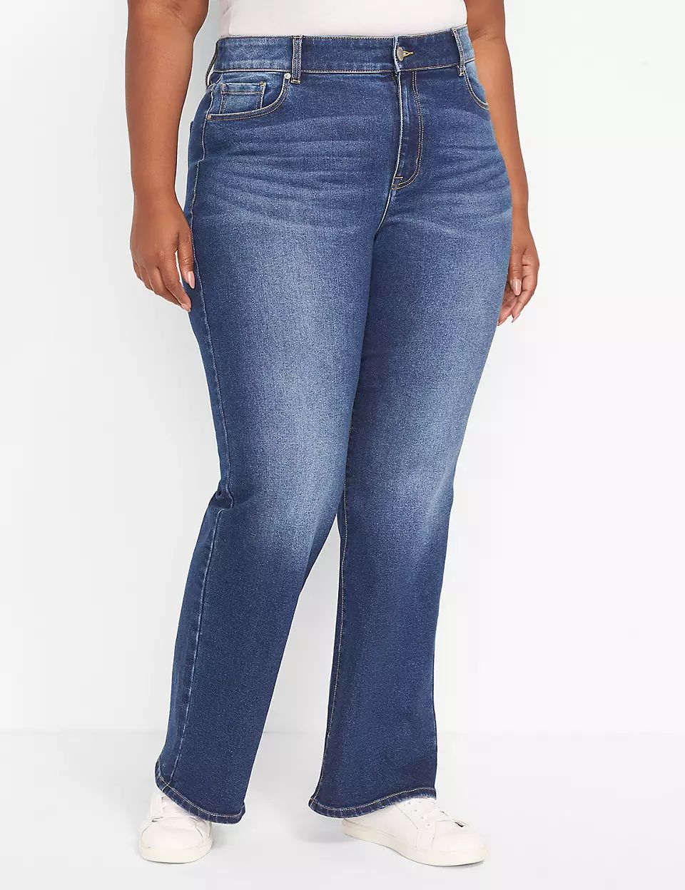 Curvy Fit High-Rise Boot Jean - Medium Wash | Lane Bryant (US)