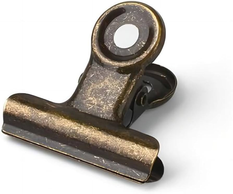 Antique Brass Small Bulldog Clips - Coideal 30 Pack Mini Hinge Clip 0.87 Inch Metal Binder Paper ... | Amazon (US)