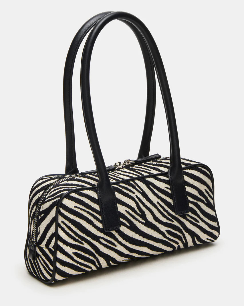 ANISE Bag Zebra Elongated Shoulder Strap Handbag | Steve Madden (US)