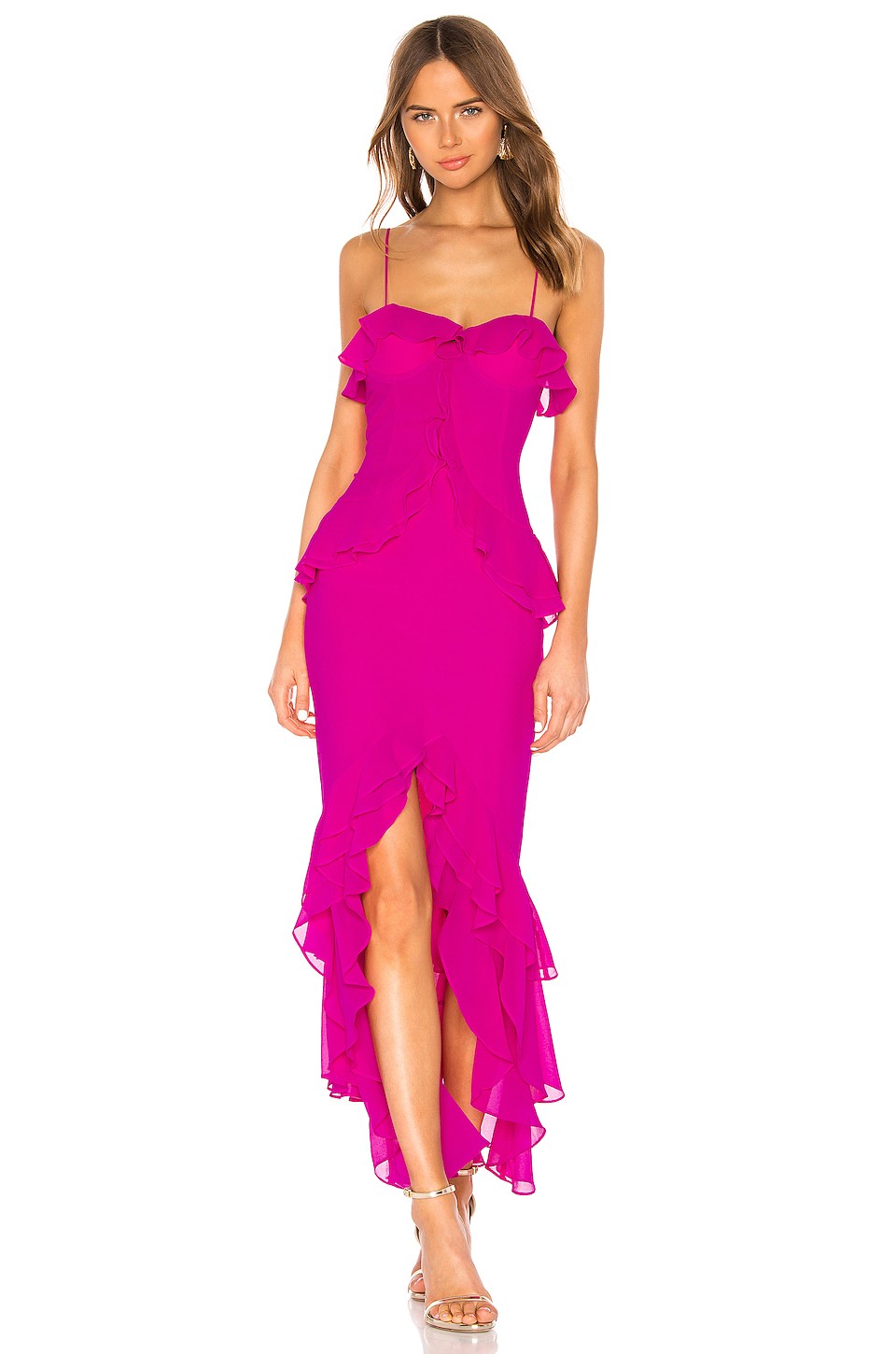 Melissa Gown in Magenta | Revolve Clothing (Global)