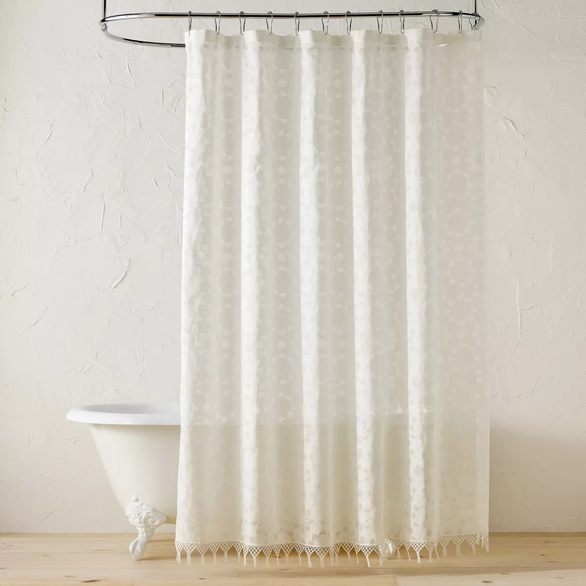 Villa Burnout White Shower Curtain - Opalhouse™ designed by Jungalow™ | Target