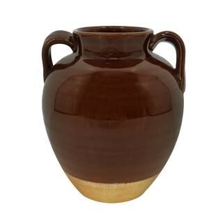 7.5" Dark Brown Ceramic Vase by Ashland® | Michaels Stores