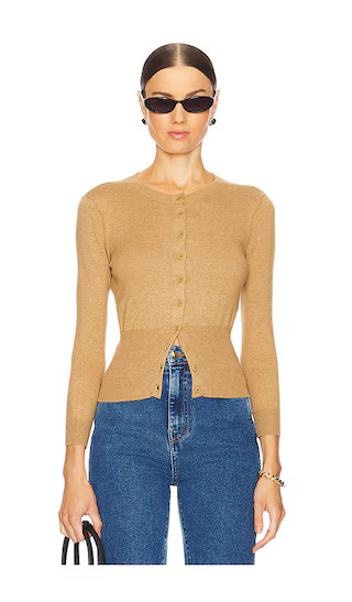 by Marianna Maradona Knit Cardigan in Dark Beige | Revolve Clothing (Global)