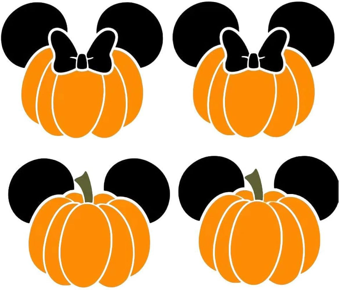 SET OF 2 Super Cute Pair of Fall Mouse Ear Style Pumpkin Earrings for Women, Girls, Teens and Mor... | Amazon (US)