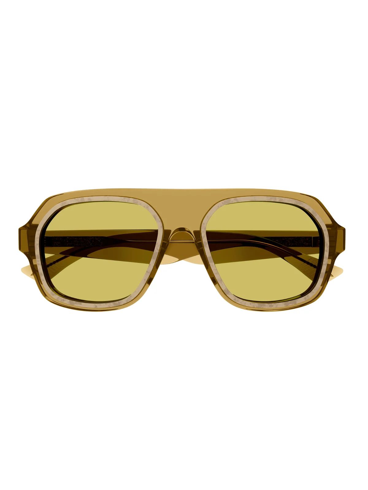Bottega Veneta Eyewear Aviator Frame Sunglasses | Cettire Global