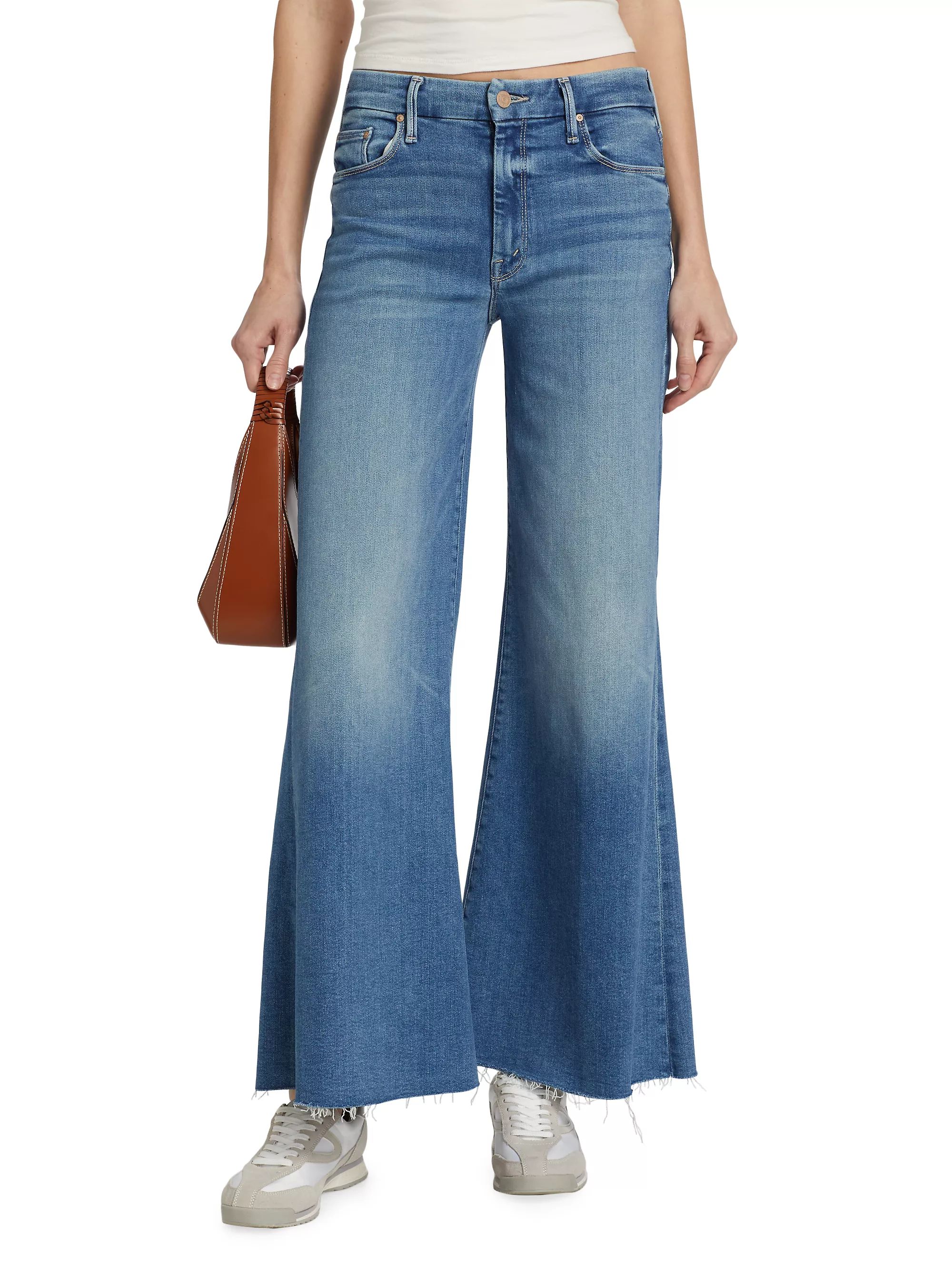 The Roller Mid-Rise Wide-Leg Jeans | Saks Fifth Avenue