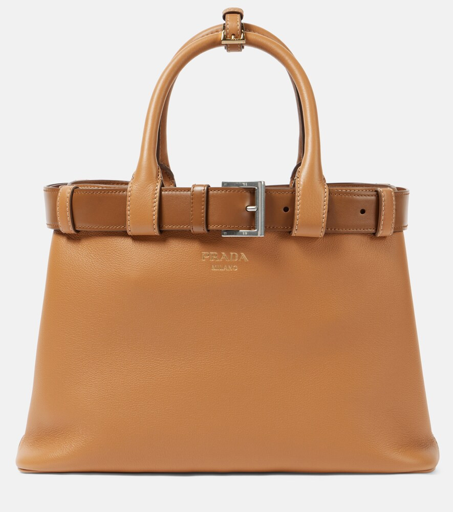 Prada Prada Buckle Medium leather tote bag | Mytheresa (UK)