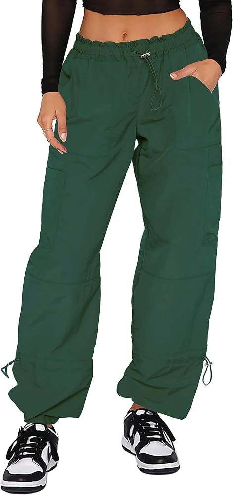 DISCIPBUSH Cargo Pants Women Baggy - Parachute Pants for Women, Rave Pants Y2K Pants, Festival Ou... | Amazon (US)