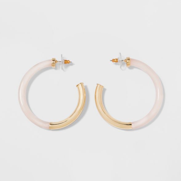 SUGARFIX by BaubleBar Clear Acrylic Hoop Earrings | Target