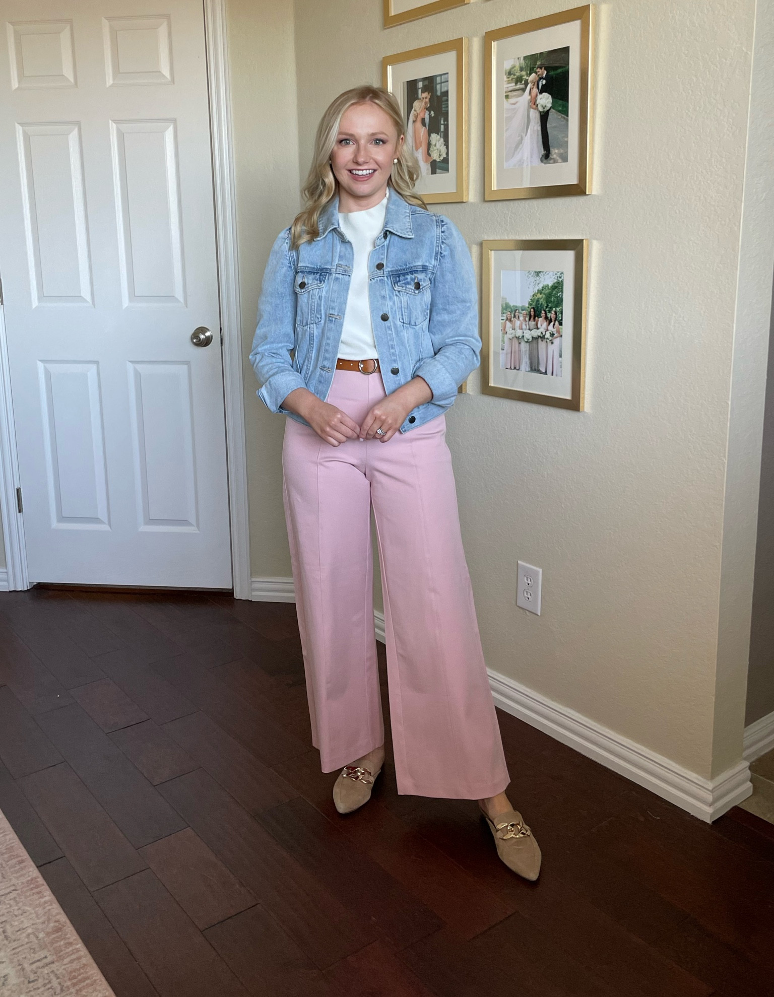 Wearing an XSP in pants, XS in sweater, XS in jacket and size 6 in shoes! | teacher outfit, business casual, old navy, work pants, workwear #ltkcompetition 

#LTKworkwear #LTKFind #LTKSeasonal