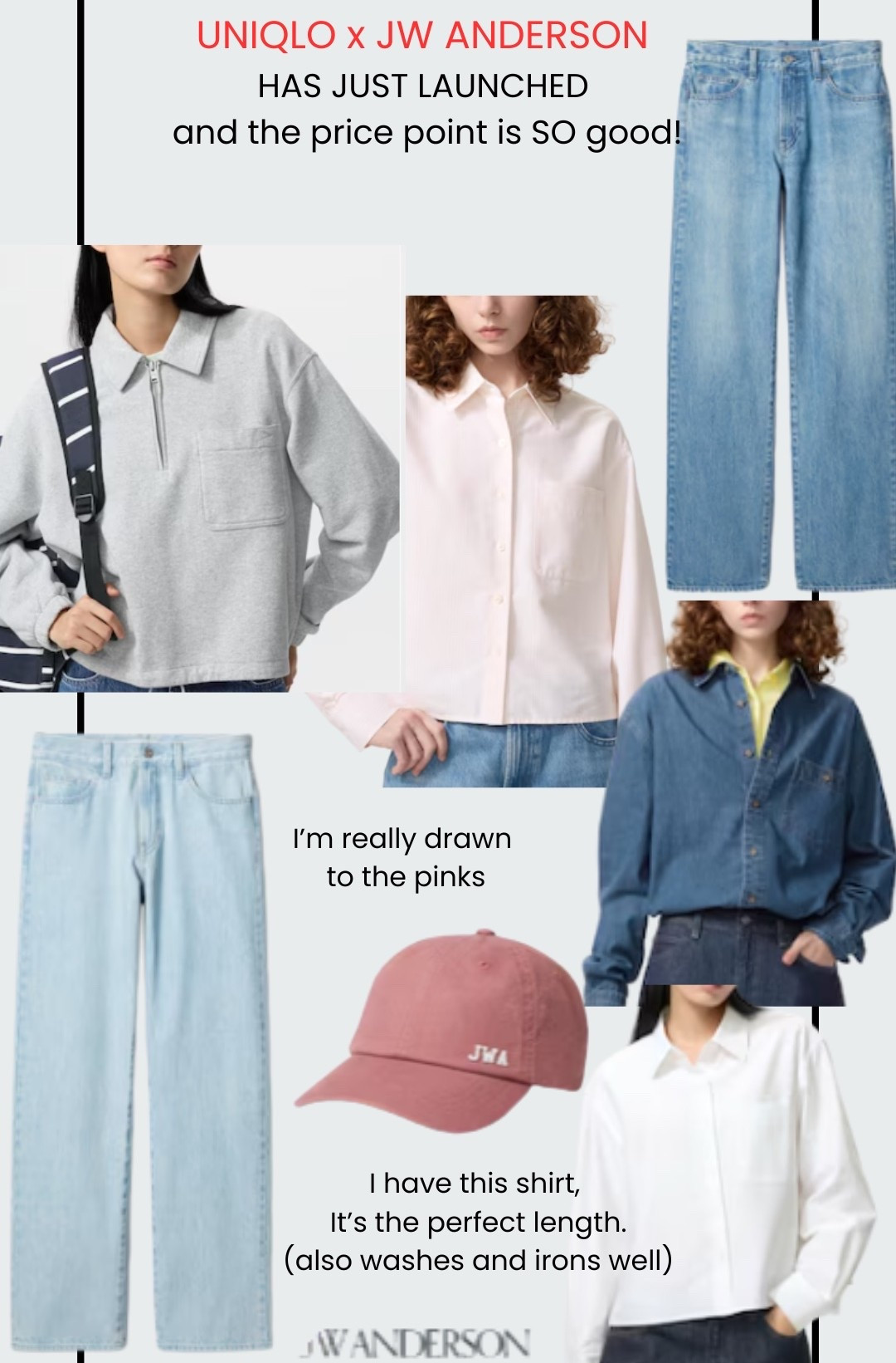 The new JW ANDERSON collection is full of great quality basics! I have the white shirt (I wear XS). I’m ordering the pink shirt and cap 💕

#LTKpetite #LTKuk #LTKspring