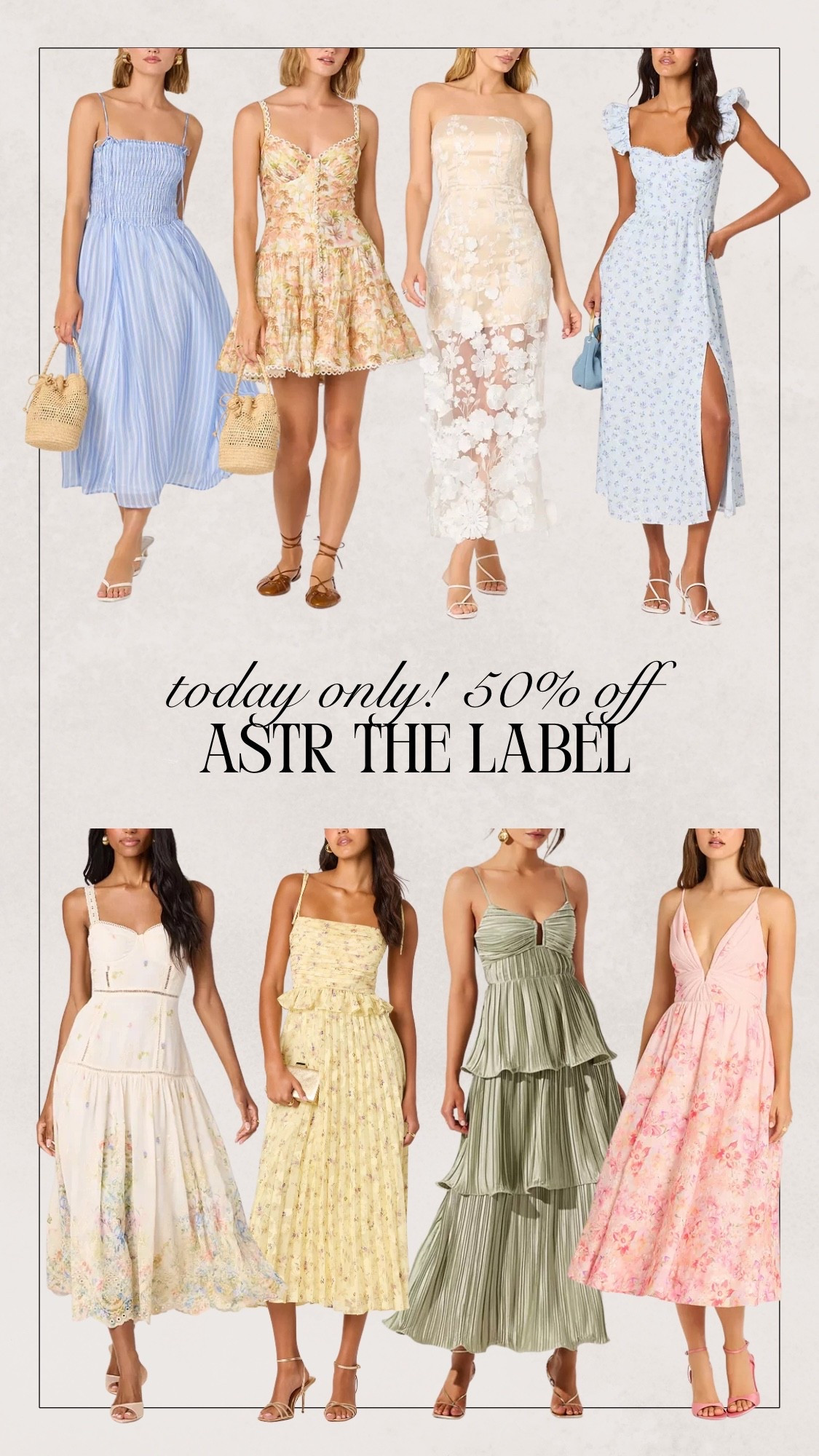 Today only! 50-60% off dresses from ASTR The Label 🌟

#LTKSaleAlert