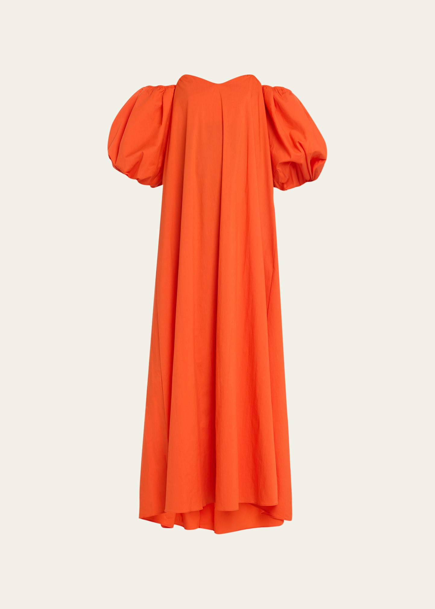 Caroline Constas Palmer Puff-Sleeve Sweetheart Poplin Gown | Bergdorf Goodman