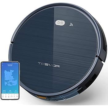 Tesvor Robot Vacuum Cleaner with Smart Mapping System, App Controls, Alexa Connectivity, Pet Hair... | Amazon (US)