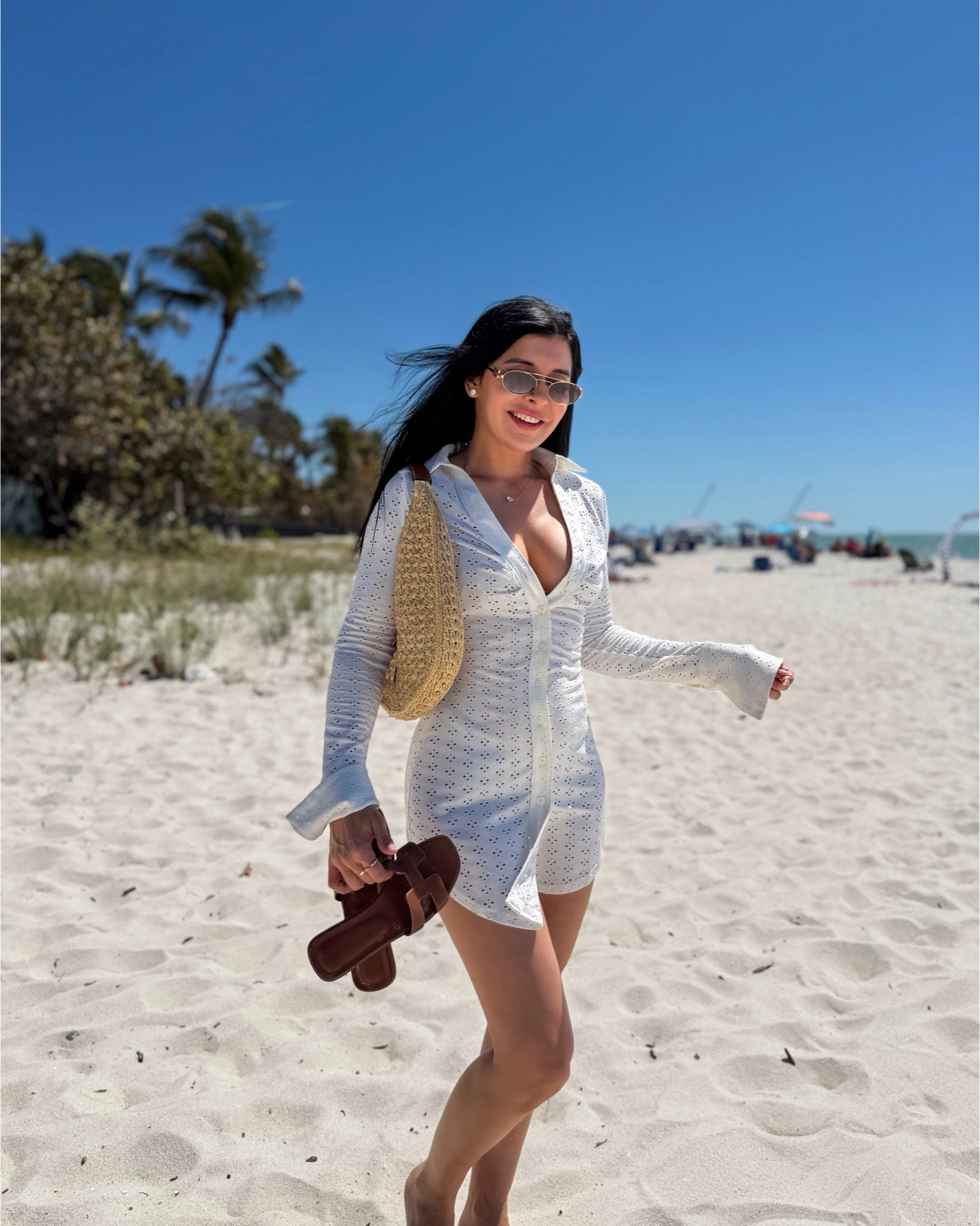White beach coverup vacation mini eyelet dress 

#LTKgrwm #LTKSwim #LTKootd