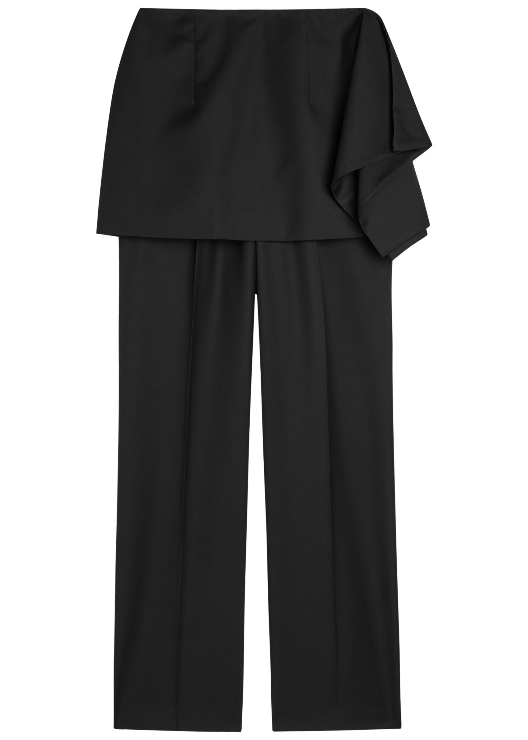 Cosette layered-effect wool-blend trousers | Harvey Nichols