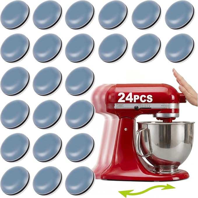 Appliance Sliders for Kitchen 24 PCS Self-Adhesive Small Kitchen Finds Appliance Slider Hacks Eas... | Amazon (US)