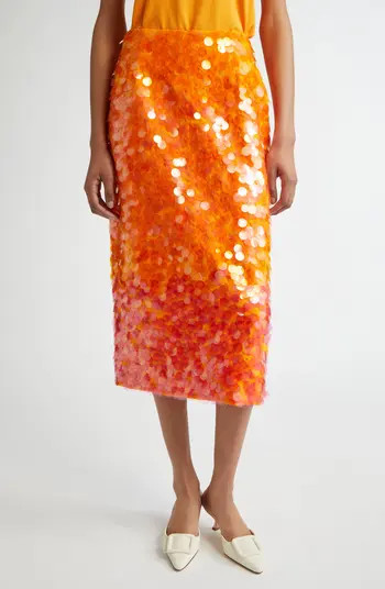 Carolina Herrera Ombré Paillette Skirt | Nordstrom | Nordstrom