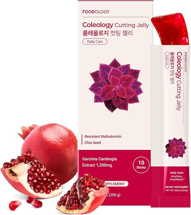 FOODOLOGY Coleology Cutting Jelly, Pomegranate Flavor, 10 Sticks | Amazon (US)