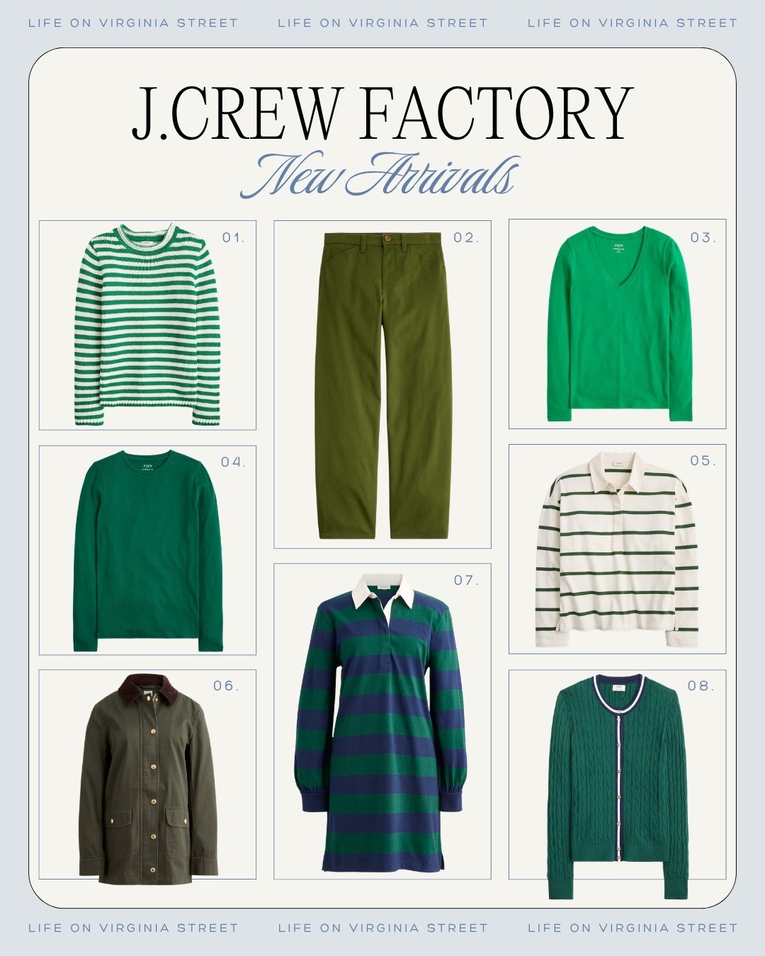 JCrew Factory new arrivals 💚

J.Crew Factory new arrivals, J.Crew Factory fall new arrivals, J.Crew Factory fall fashion, J.Crew Factory women, J.Crew Factory clothing, J.Crew Factory fall outfits, J.Crew Factory sweaters, J.Crew Factory jeans, J.Crew Factory dresses, J.Crew Factory pants, J.Crew Factory tops, fall new arrivals, fall fashion, fall outfits for women, fall outfit ideas, fall wardrobe, fall capsule wardrobe, fall wardrobe essentials, fall transition outfits, fall sweaters, cardigan sweater, crewneck sweater, striped sweater, sweater polo, fall tops, striped rugby shirt, button down shirt, fall jeans, wide leg jeans, bootcut jeans, dark wash jeans, fall pants, wide leg pants, tailored trousers, fall dresses, midi dress, fall skirts, fall jackets, loafers, ballet flats, fall workwear, business casual outfits, casual fall outfits, affordable fall fashion, affordable workwear, classic fall style, preppy fall style, women’s fall fashion, fall fashion finds, fall clothing finds, fall wardrobe staples, petite friendly fashion, tall friendly fashion

#LTKootd #LTKgrwm