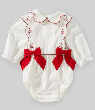 Edgehill Collection x The Broke Brooke Baby Girls Claire Candy Cane Bubble Set | Dillard's | Dillard's