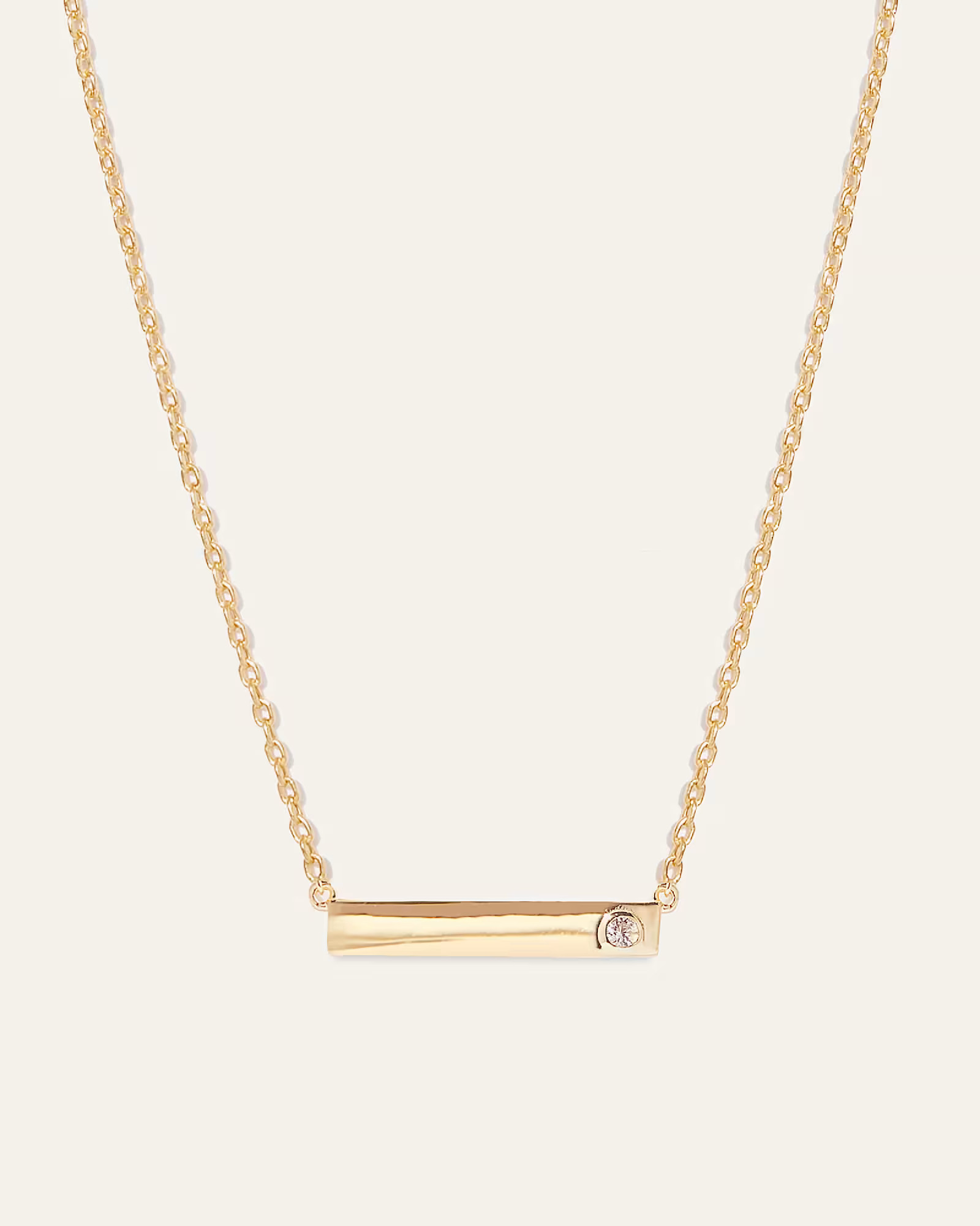White Sapphire Bar Necklace | Quince