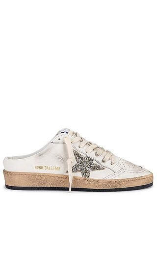 Ballstar Sabot Sneaker in White & Platinum | Revolve Clothing (Global)
